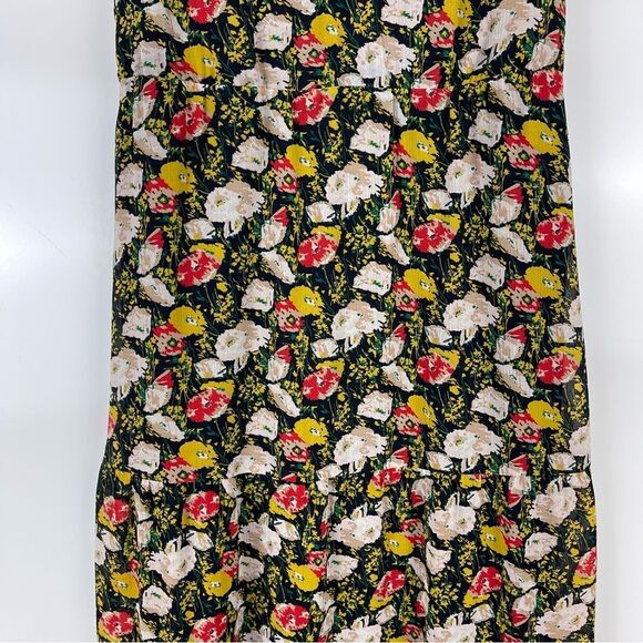 J. Crew Mercantile Floral Print Sleeveless Tiered Maxi Sun Dress Women's Size 2 - Picture 9 of 10